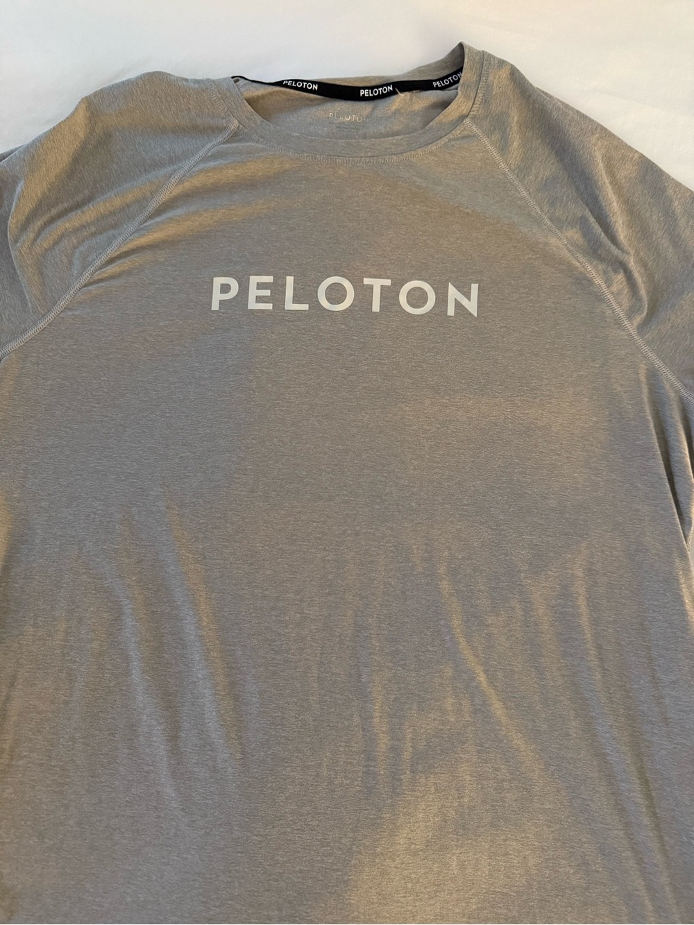 Peloton Men’s Light Gray Logo Short Sleeve Tee